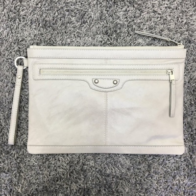 [특가세일]Balenciaga 2019 Leather Clutch Bag,37CM - 발렌시아가 2019 레더 남여공용 클러치백,BGB0081,37CM,화이트