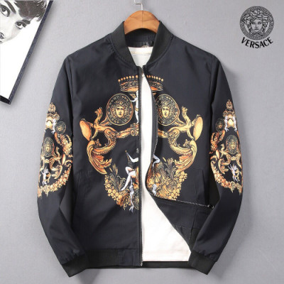 Versace 2019 Mens Casual Jacket - 베르사체 남성 캐쥬얼 자켓 Ver0212x.Size (M - 5XL).블랙