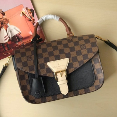 Louis Vuitton 2019 Tote Shoulder Cross Bag,25cm - 루이비통 2019 다미에 에벤 토트 숄더 크로스백 N40146,LOUB1117 ,25cm,브라운+블랙