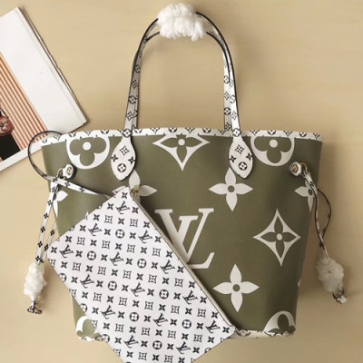 Louis Vuitton 2019 Never Full Tote Shoulder Shopper Bag,32cm - 루이비통 2019 네버풀 토트 숄더 쇼퍼백 M41177,LOUB1157 ,32cm,그린