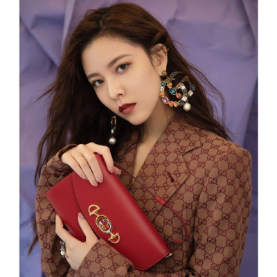 [앙증맞은 사이즈,세련되고 이뻐❤❤]Gucci 2019 Zumi Chain Mini Women Tote Shoulder Cross Bag,18.5CM - 구찌 2019 주미 체인 미니 여성용 토트 숄더 크로스백 564718,GUB0523,18.5CM,레드