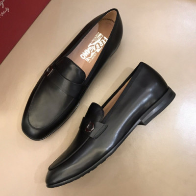 Ferragamo 2018 Mens Gancio Penny Leather Loafer - 페라가모 남성 레더 간치오 페니 로퍼 Fer0262x.Size(240 - 265).블랙