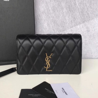 Saint Laurent 2019 Monogram Angie Chain Shoulder Bag,22CM - 입생로랑 2019 모노그램 엔지 체인 숄더백 568906 , SLB0314,22CM,블랙