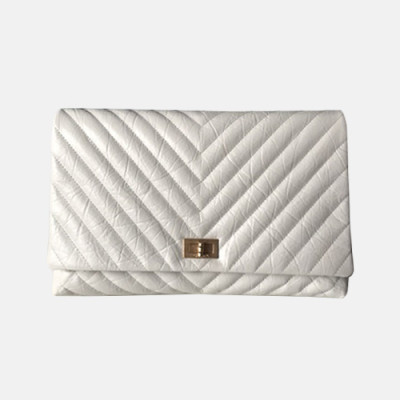 Chanel 2019 Women Clutch Bag ,28CM - 샤넬 2019 여성용 클러치백,CHAB0664,28CM,화이트