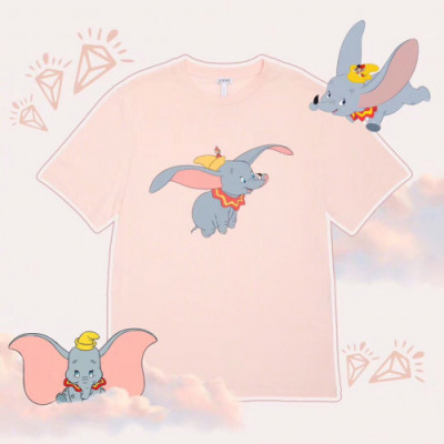 Loewe 2019 Mm/Wm Dumbo Cotton Short Sleeved Tshirt - 로에베 남자 덤보 코튼 반팔티 Loe0050x.Size(s - xl).핑크