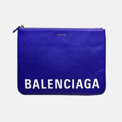 Balenciaga 2019 Villle Clutch Bag,34CM - 발렌시아가 2019 빌 남여공용 클러치백, BGB0207, 34cm,블루