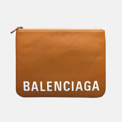 Balenciaga 2019 Villle Clutch Bag,34CM - 발렌시아가 2019 빌 남여공용 클러치백, BGB0211, 34cm,카멜