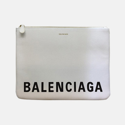 Balenciaga 2019 Villle Clutch Bag,34CM - 발렌시아가 2019 빌 남여공용 클러치백, BGB0213, 34cm,화이트