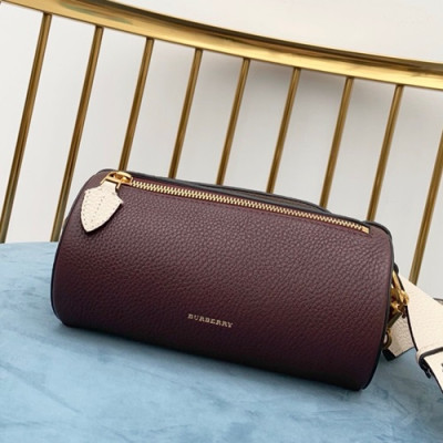 [파격 특가]Burberry 2019  Leather  Belt Bag, 21cm - 버버리 2019  레더 남여공용 벨트백 ,BURB0137,21cm,와인