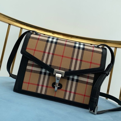 Burberry 2019 Vintage Check Cross Bag, 24cm - 버버리 2019 빈티지 체크 크로스백 ,BURB0178,24cm,블랙