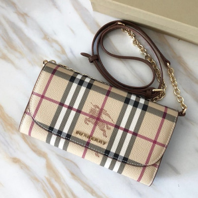 Burberry 2019 Wallet Clutch Chain Shoulder Cross Bag, 21cm - 버버리 2019 월릿 클러치 체인 숄더 크로스백 ,BURB0196,21cm,베이지+브라운