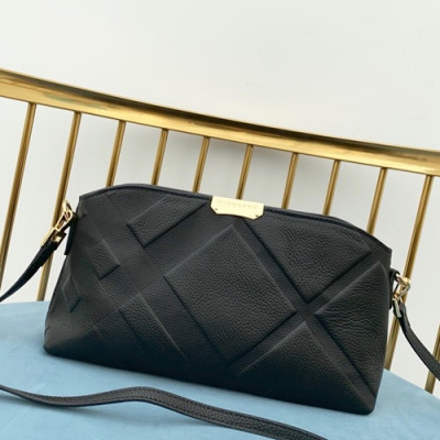 Burberry 2019 Leather Shoulder Bag, 30cm - 버버리 2019 레더 여성용 숄더백,BURB0244,30cm,블랙