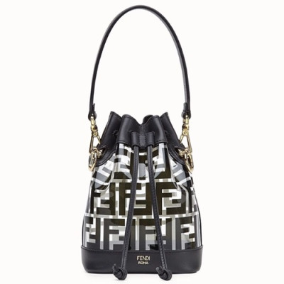 Fendi 2019 Mon Tresor Bucket Tote Shoulder Bag ,18CM - 펜디 2019 몬 트레조 버킷 토트 숄더백  FENB0139,18CM,블랙