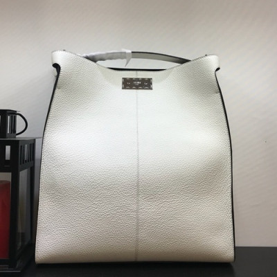 Fendi 2019 Leather Tote Bag / Mens Business ,40CM - 펜디 2019 레더 남여공용 토트백/서류가방  FENB0154,40CM,화이트