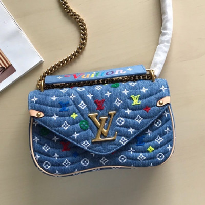 [올봄 잇템]Louis Viutton 2019 Denim New Wave Chain Shouder Cross Bag ,25cm - 루이비통 2019 데님 뉴웨이브 체인 숄더 크로스백 M53692,LOUB1212 ,25cm