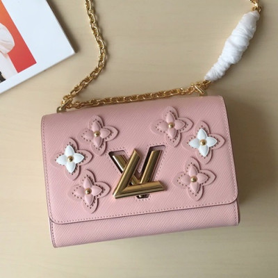 Louis Vuitton 2019 Epi Leather Twist Chain Shouder Bag,23cm - 루이비통 2019 에삐 레더 트위스트 체인 숄더백 ,M53762,LOUB1242,23cm,핑크