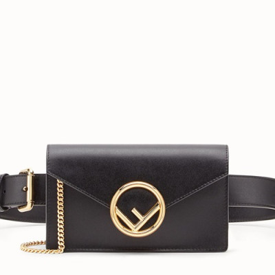 Fendi 2019 Leather Belt Bag Shoulder Bag, 17.5cm - 펜디 2019 레더 벨트백 숄더백,FENB0192,17.5cm,블랙