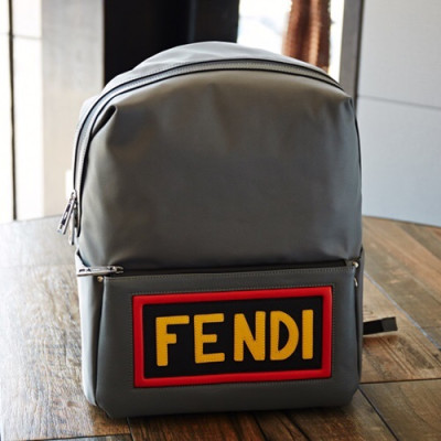 Fendi 2019 Nylon Back Pack ,41CM - 펜디 2019 나일론 남성용 백팩  FENB0211,41CM,그레이