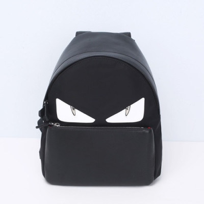 Fendi 2019 Nylon&Leather Bag Bugs Back Pack ,30/38CM - 펜디 2019 나일론&레더 남여공용 백버그 백팩  FENB0283,30/38CM,블랙