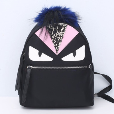 Fendi 2019 Nylon Bag Bugs Back Pack ,29/39CM - 펜디 2019 나일론 남여공용 백버그 백팩  FENB0300,29/39CM,블랙