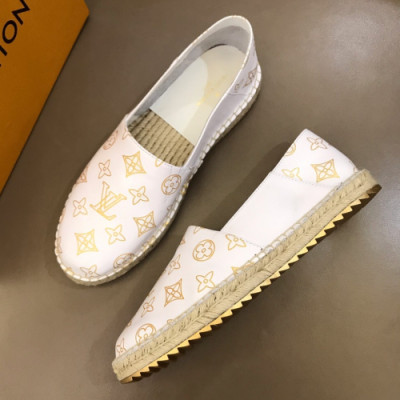 Louis Vuitton 2019 Mens Initial Logo Leather Slip-on - 루이비통 남성 이니셜 로고 레더 슬립온 Lou01035x.Size(245 - 270).화이트