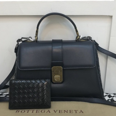 Bottega Veneta 2019 Tote Shoulder Bag,26cm - 보테가 베네타 2019 토트 숄더백, 9921,BVB0161,26cm,네이비