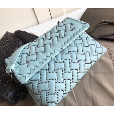 Bottega Veneta 2019 Chain Shoulder Bag,25cm - 보테가 베네타 2019 체인 숄더백, 9988,BVB0210,25cm,스카이블루