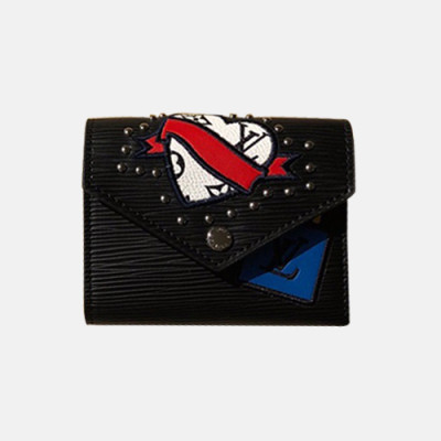 Louis Vuitton 2019 Victorine Epi Wallet M63325 -  루이비통 빅토린 에삐 월릿 반지갑 LOUW0117.Size(12CM).블랙