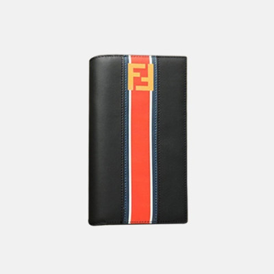 Fendi 2019 Leather Wallet - 펜디 남여공용 레더 장지갑 FENW0036.Size(18.5cm).다크네이비