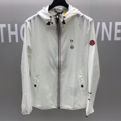 Moncler 2019 Mens Casual Sunscreen Windproof Jacket - 몽클레어 남성 캐쥬얼 자외선 차단 바람막이 자켓 Moc0494x.Size(m - 2xl).화이트