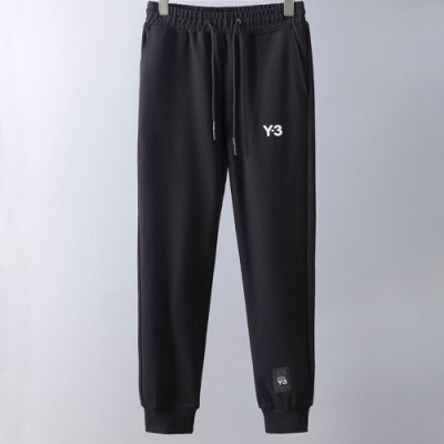 Y3 2019 Mens Casual Logo Training Pants - 요지야마모토 남성 캐쥬얼 로고 트레이닝 팬츠 Y3/0027x.Size(m - 2xl).블랙