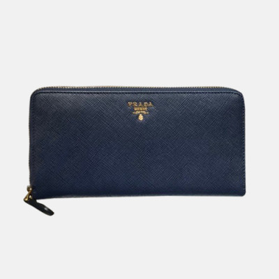 Prada 2019 Saffiano Zip Round Wallet 2ML506 - 프라다 사피아노 여성용 지퍼 라운드 장지갑 PRAW0019.20CM.네이비