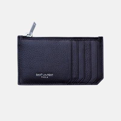 Saint Laurent 2019 Card Purse 346104 - 입생로랑 남여공용 카드 퍼스 SLW0006. 13CM.블랙