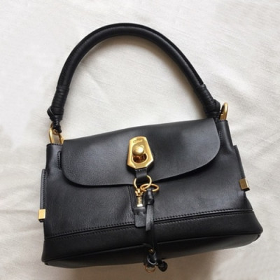 Chole 2019 Owen Leather Tote Shoulder Bag, 32cm -  끌로에 2019 오웬 레더 토트 숄더백,CLB0079,32cm,블랙