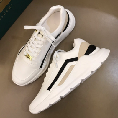 [매장판]Buscemi 2019 Mens Casual Leather Runner - 부세미 남성 캐쥬얼 레더 러너 Bus0018x.Size(240 - 275).베이지