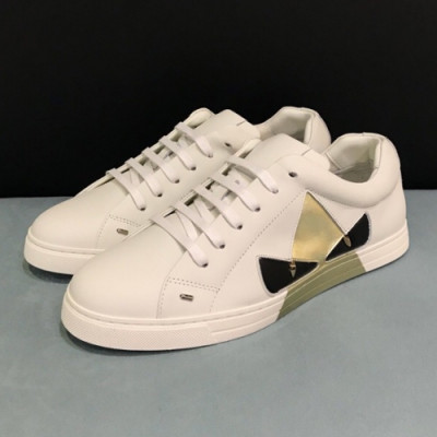 [매장판]Fendi 2019 Mens Backbuckers Leather Sneakers - 펜디 2019 남성 백벅스 레더 스니커즈 Fen0248x.Size(240 - 270).2컬러(골드/실버)