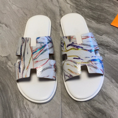 Hermes 2019 Mens Classic Oasis Leather Sandal - 에르메스 남성 클래식 오아시스 레더 샌들 Her0280x.Size(240 - 275).화이트