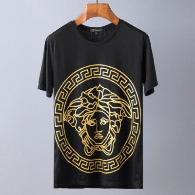 Versace 2019 Mens Medusa Cotton Short Sleeved Tshirt - 베르사체 남성 메두사 코튼 반팔티 Ver0251x.Size(m - 3xl).2컬러(블랙/화이트)