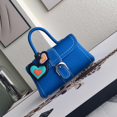 Delvaux 2019 Leather Tote Shoulder Bag,28s CM - 델보 2019 레더 토트 숄더백,DVB0079.28s CM,블루