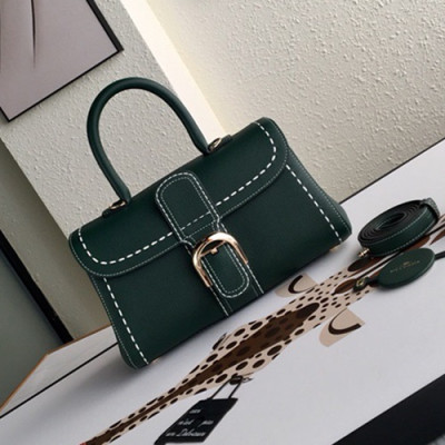 Delvaux 2019 Leather Tote Shoulder Bag,28s CM - 델보 2019 레더 토트 숄더백,DVB0106.28s CM,다크그린