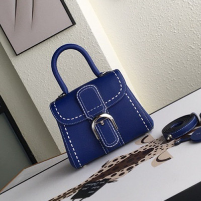 Delvaux 2019 Leather Tote Shoulder Bag,20CM - 델보 2019 레더 토트 숄더백,DVB0114.20CM,다크블루