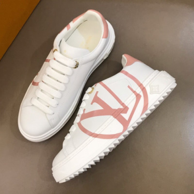 Louis Vuitton 2019 Womens Initial Logo Lambskin Sneakers  - 루이비통 여성 이니셜 로고 램스킨 스니커즈 Lou01083x.Size(225 - 245).인디언핑크