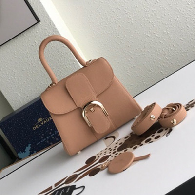 Delvaux 2019 Leather Tote Shoulder Bag,20CM - 델보 2019 레더 토트 숄더백,DVB0200.20CM,베이지핑크