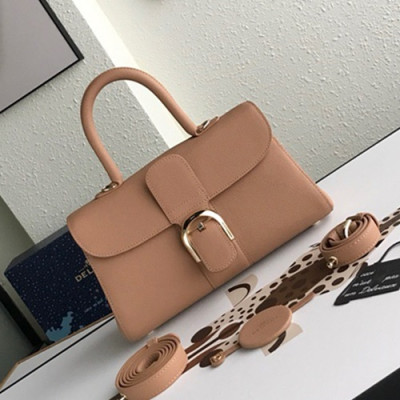 Delvaux 2019 Leather Tote Shoulder Bag,28s CM - 델보 2019 레더 토트 숄더백,DVB0201.28s CM,베이지핑크