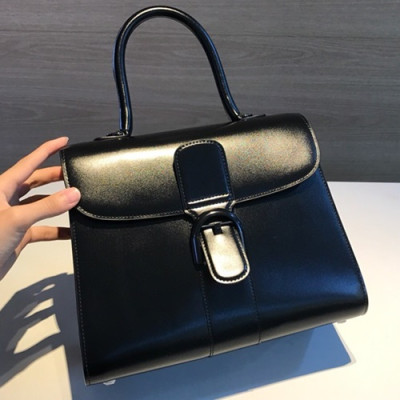 [모던&시크]Delvaux 2019 Brillant Magic Leather Tote Shoulder Bag,28 CM - 델보 2019 브리앙 매직 레더 토트 숄더백,DVB0231.28 CM,블랙+베이지