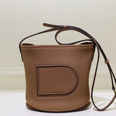 Delvaux 2019 Pin Leather Shoulder Bag,20CM - 델보 2019 핀 레더 숄더백,DVB0257 .20CM,카멜베이지