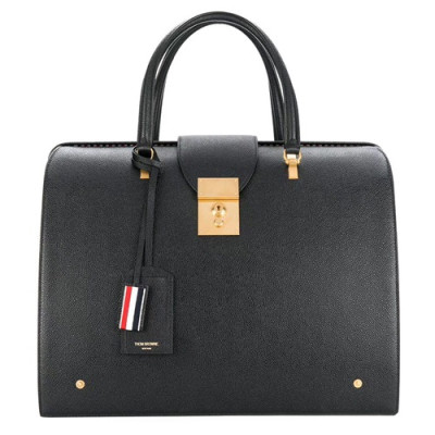 Thom Browne 2019 Leather Mens Business ,42.5cm - 톰브라운 2019 남성용 레더 서류가방 THOB0036,42.5cm,블랙