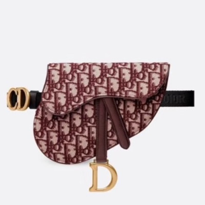 Dior 2019 Oblique Saddle Belt Bag ,20CM - 디올 2019 오블리크 새들 벨트백,DIOB0086,20CM,레드