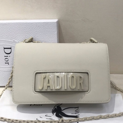 Dior 2019 J'adior Leather Chain Shoulder Bag ,18/25CM - 디올 2019 자디올 레더 여성용 체인 숄더백,DIOB0147,18/25CM,화이트