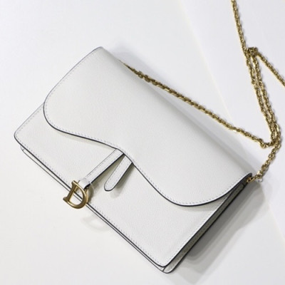 Dior 2019 Chain Shoulder Bag ,22CM - 디올 2019 여성용 체인 숄더백 DIOB0175,22cm,화이트